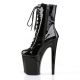 Bottines vernies noires talon extrême Drag Queen