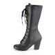 chaussure cuir vegan botte noire