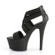 chaussure pied large sandale noire