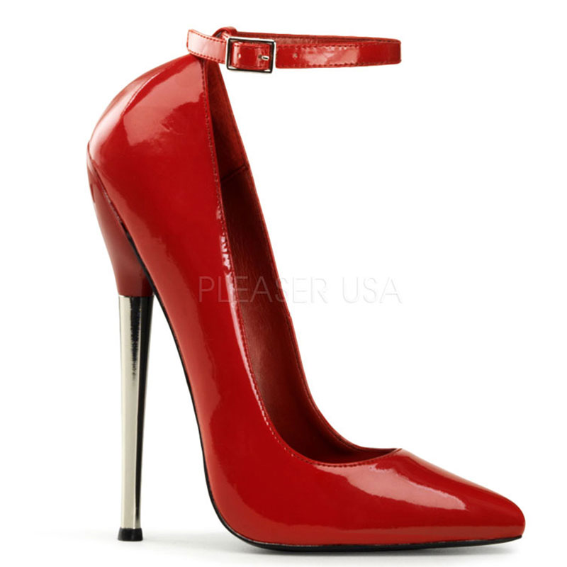 Escarpins vernis talon vertigineux - Pointure : 44 - Couleur : Noir - Pleaser - Modalova
