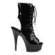 Bottines vernies noires Pole Dance striptease