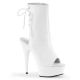 Bottines blanches ouvertes à lacet delight-1018