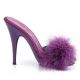 porter des mules glamour violettes