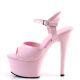 chaussure plateforme rose vernie