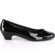 Block Heel pleaser gwen-01 black pat