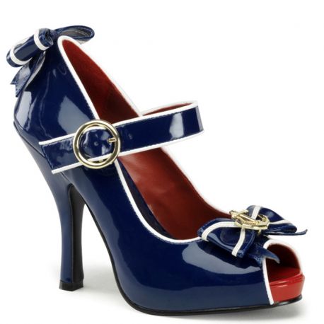 escarpins bleu marine pas cher