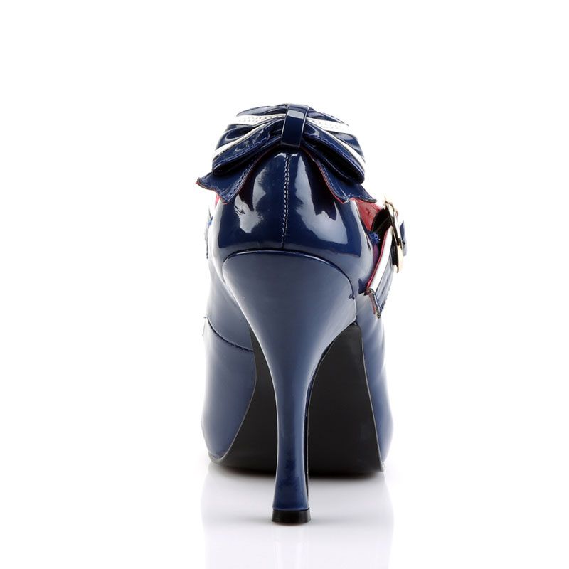 escarpins vernis bleu