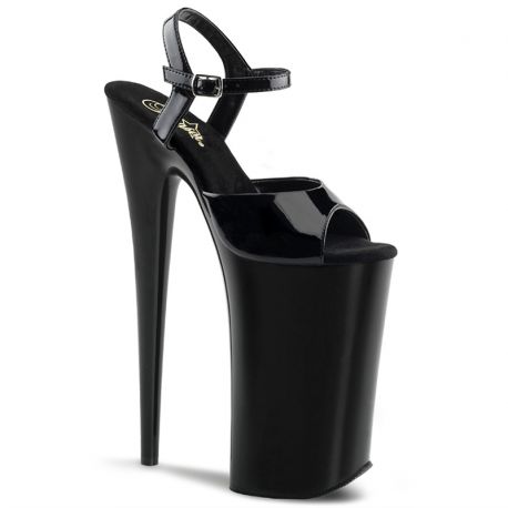 Sandale noir discount a talon