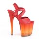 chaussure sexy talon 20 cm effet flamme