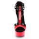 plateforms Pleaser red pat
