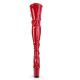 dominer en cuissarde rouge talon 20 cm