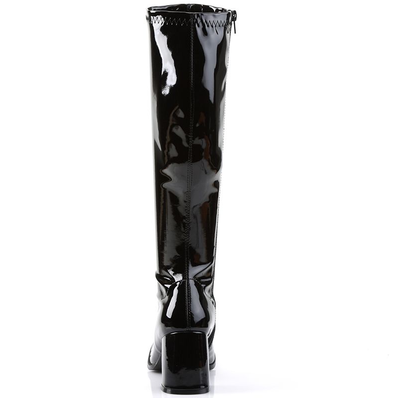 Bottes vernis noires femme pas cher outlet
