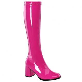 Bottes vernies coloris fushia