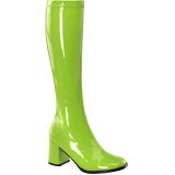 Bottes vernies coloris vert pomme