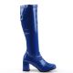 Bottes coloris bleu style rétro pas cher