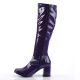 Bottes talon carré purple