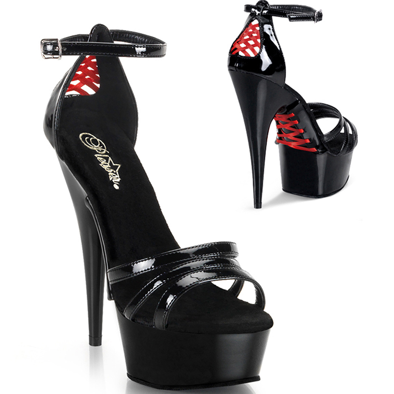 Nu-pied sexy noir plateforme - Pointure : 45 - Pleaser - Modalova
