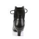 Bottines en dentelle noire petit talon