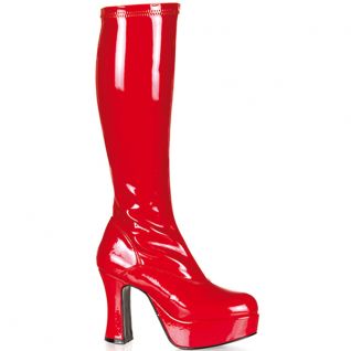 Bottes stretch rouge vernis exotica-2000