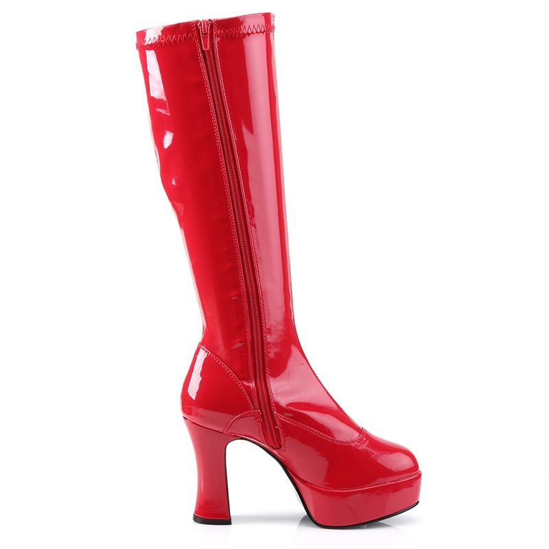 botte rouge femme