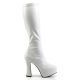 Bottes en stretch blanc grande taille