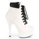 Pleaser bottines blanches delight