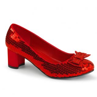Escarpins paillettes rouges