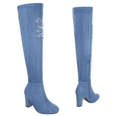 bottine en jeans femme