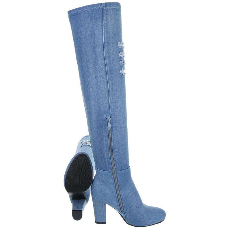 bottine en jeans femme
