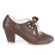 escarpin vintage marron petit prix