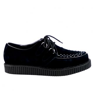 Chaussure rockabilly coloris noir creeper-602s Unisex Creepers : Leather