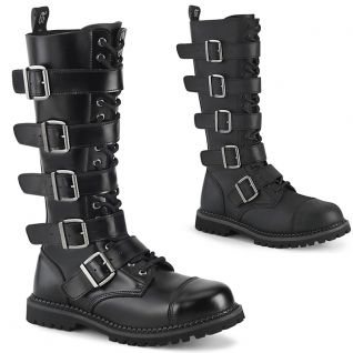 Bottes à boucles hommes en cuir