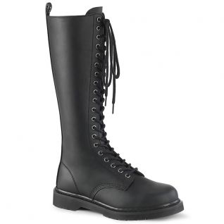 Botte dites de combat en cuir végan 