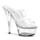 Chaussures mules transparentes à talon haut plateforme kiss-202