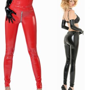 Leggings vinyl vernis rouge ou noir