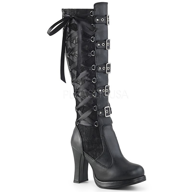 botte noire talon