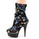 Bottines plateforme sequins bleue