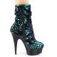 Chaussette sequins vert plateforme