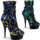 Bottines sequins bleue ou verte