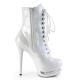 Bottines blondie coloris blanc haut talon