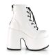 Chaussures gothiques montantes à plateforme Demonia Camel 203, style années 90