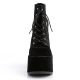 Chaussures gothiques montantes à plateforme Demonia Camel 203, style années 90