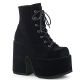 Chaussures gothiques montantes à plateforme Demonia Camel 203, style années 90