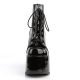 Chaussures gothiques montantes à plateforme Demonia Camel 203, style années 90