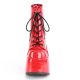 Bottines rouge originale plateforme