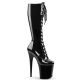 botte vernie noire talon 20 cm