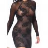 Robe résille manche longue