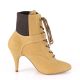 Bottines grandes pointures beige