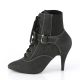 Bottines nubuck noir grande taille