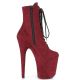 Bottines rouge plateforme de 20 cm